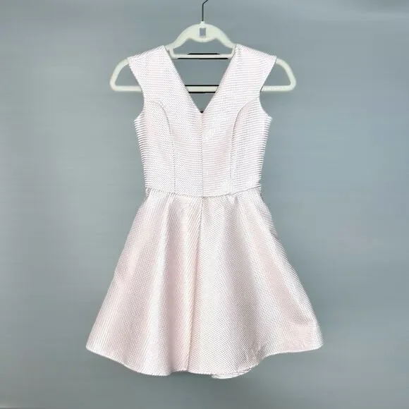 Un Deux Trois Pink Metallic Kids Formal Dress - Picture 2 of 11